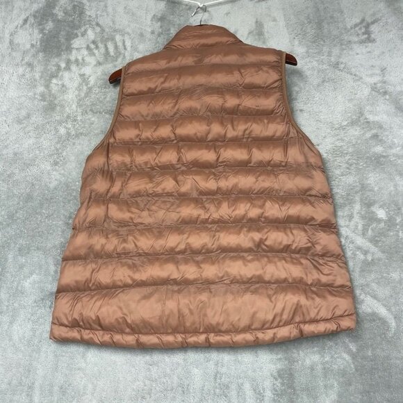 32 Degrees Heat XL Brown Puffer Vest Nylon Shell Zip Front Quilted Lightweight d - Picture 6 of 7